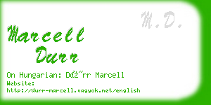 marcell durr business card